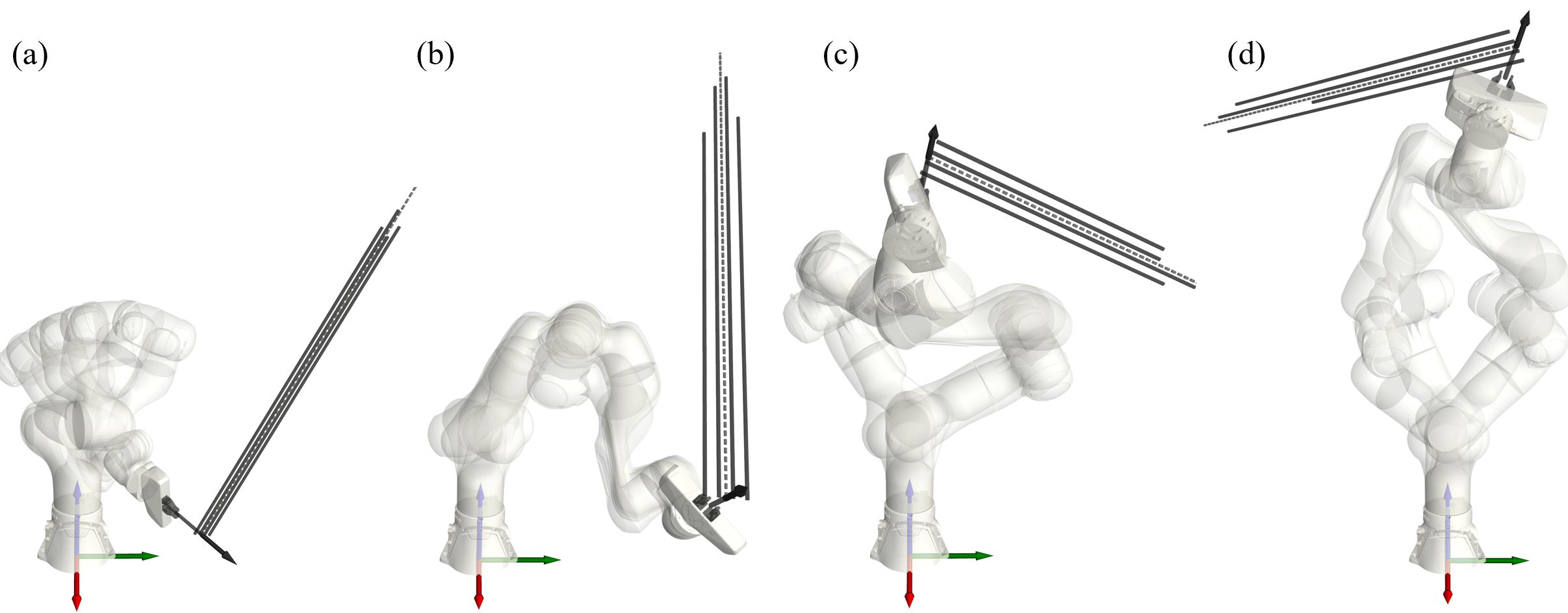 Multi-modal initial configurations sampled by the diffusion model